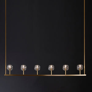 Balle Be Crystal Linear Chandelier 60"