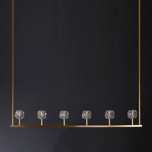 Balle Be Crystal Linear Chandelier 60"