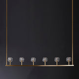 Balle Be Crystal Linear Chandelier 60"