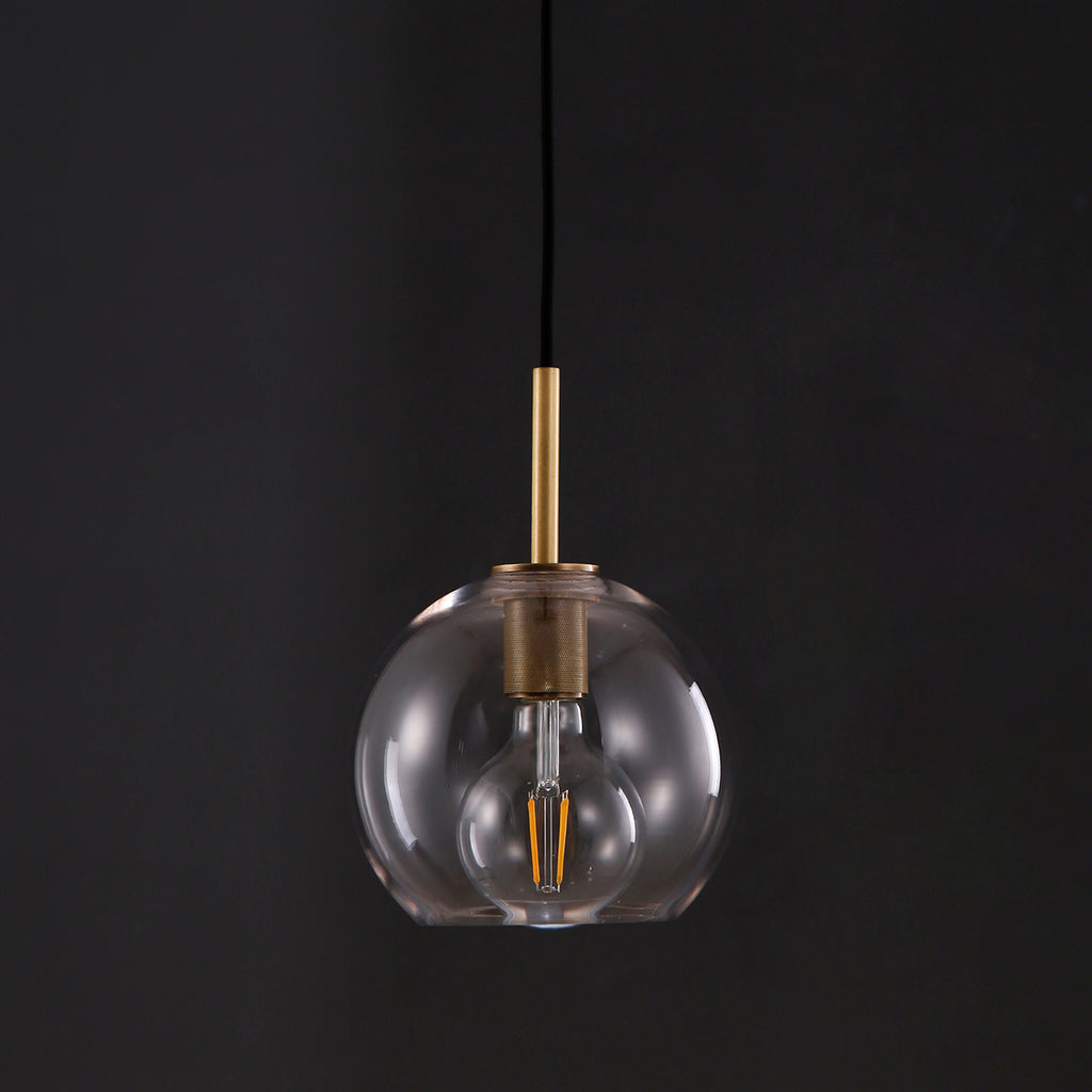 Cloche Pendant Brass