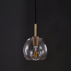 Cloche Pendant Brass