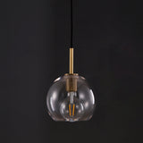 Cloche Pendant Brass