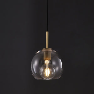 Cloche Pendant Brass
