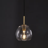 Cloche Pendant Brass