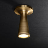 Cone Flushmount Brass