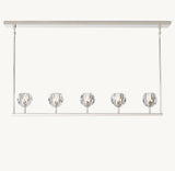BOULE DE CRISTAL CLEAR GLASS LINEAR CHANDELIER 48"