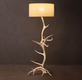 NATURAL DEER ANTLER FLOOR LAMP