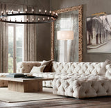 CAMINO VINTAGE CANDELABRA ROUND CHANDELIER 63"