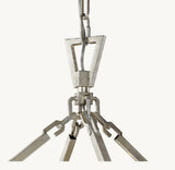 19TH C. ENGLISH OPENWORK TWO-TIER ROUND CHANDELIER 40"