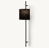 VELA OCTAGONAL BAR SCONCE - ROUND SHADE