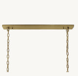 HARLOW CRYSTAL RECTANGULAR CHANDELIER 62"