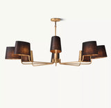 Black Linen Vintage Brass
