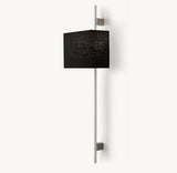 VELA ROUND BAR SCONCE - RECTANGULAR SHADE