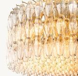 CHIARA CLEAR GLASS ROUND CHANDELIER 37"