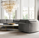 MARIGNAN TIERED ROUND CHANDELIER 48"