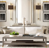 VELA RECTANGULAR BAR SCONCE - RECTANGULAR SHADE