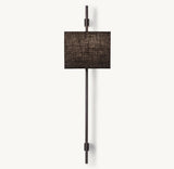 VELA ROUND BAR SCONCE - RECTANGULAR SHADE