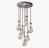 RAIN ROUND CHANDELIER 18"