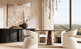 RAIN ROUND CHANDELIER 47"