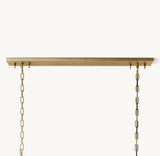 1920S ODEON RECTANGULAR CHANDELIER 59"