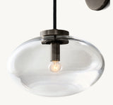 CABRETTE CLEAR GLASS SCONCE
