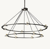 ÉCLATANT TWO-TIER ROUND CHANDELIER 60"
