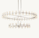 ARCACHON LED ROUND TWO-TIER CHANDELIER 60"