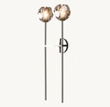BOULE DE CRISTAL SMOKE GLASS GRAND DOUBLE SCONCE