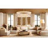 REED WHITE LINEN SHADE FLOOR LAMP