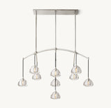 HEMISPHERE LINEAR CHANDELIER 54"