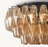 CHIARA CLEAR GLASS FLUSHMOUNT 17"