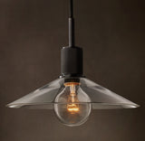 UTILITAIRE GLASS SLOPE SHADE PENDANT