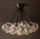 BOULE DE CRISTAL CLEAR GLASS FLUSHMOUNT 24"