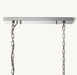 HARLOW CALCITE RECTANGULAR CHANDELIER 42"
