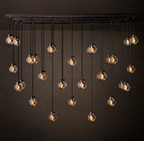 PEARL RECTANGULAR CHANDELIER 72"