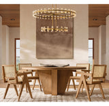 ARCACHON LED ROUND TWO-TIER CHANDELIER 60"