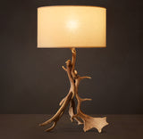 NATURAL DEER ANTLER TABLE LAMP