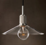 UTILITAIRE GLASS SLOPE SHADE PENDANT
