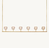 BOULE DE CRISTAL CLEAR GLASS LINEAR CHANDELIER 60"