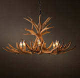 NATURAL ANTLER CHANDELIER 36"