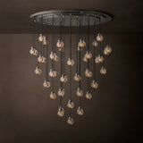 PEARL ROUND CHANDELIER 60"