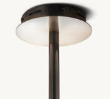 GLASS GLOBE MOBILE SIX-ARM CHANDELIER 55"