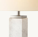 SQUARE COLUMN MARBLE TABLE LAMP