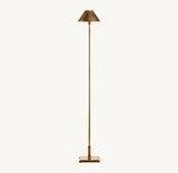 PETITE CANDLESTICK METAL SHADE FLOOR LAMP