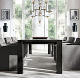 BISTRO GLOBE CLEAR GLASS CHANDELIER 34"
