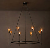 TORCHE DE VERRE ROUND CHANDELIER 46"
