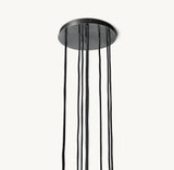 BOULE DE CRISTAL CLEAR GLASS ROUND CLUSTER CHANDELIER 14"