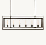 BECKMAN RECTANGULAR CHANDELIER 54"