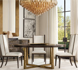 CHIARA SMOKE GLASS TIERED ROUND CHANDELIER 47"