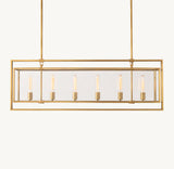 BECKMAN RECTANGULAR CHANDELIER 54"